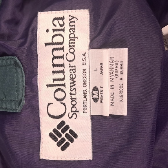 Vintage Columbia Long Peak Women's MD green 3-in1 fleece-lined ski wonter coat - Picture 9 of 11